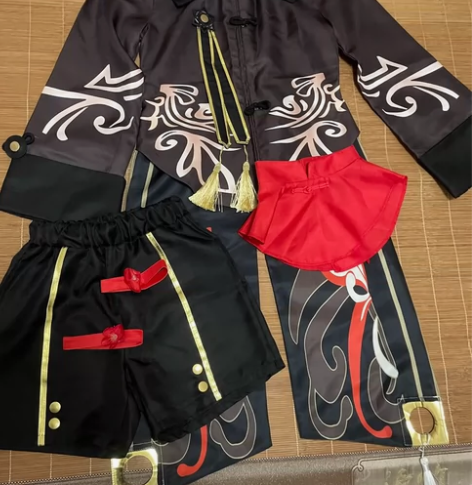 【出】原神胡桃cos大全套 衣服?造型假发...