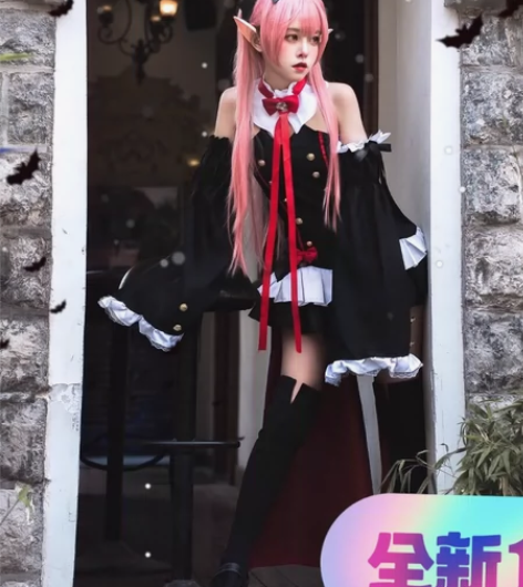 【出】克鲁鲁COS服大全套，含腿套，假发，...