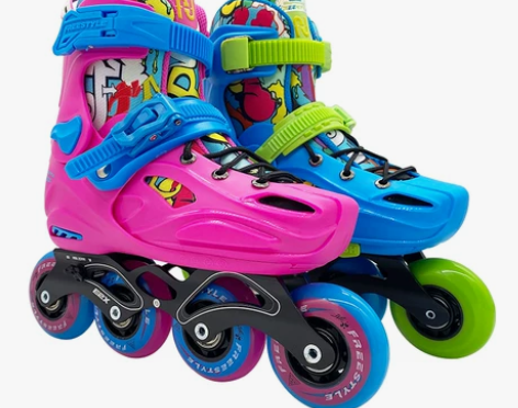 儿童轮滑鞋 费斯套装平花休闲两用溜冰鞋花式