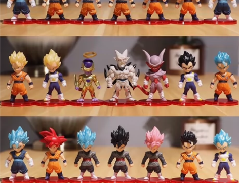 特价全套21款七龙珠超手办公仔孙悟空悟饭贝...
