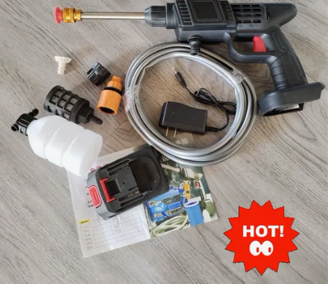 高压无线洗车水枪家用锂电池充电款 低价清仓...