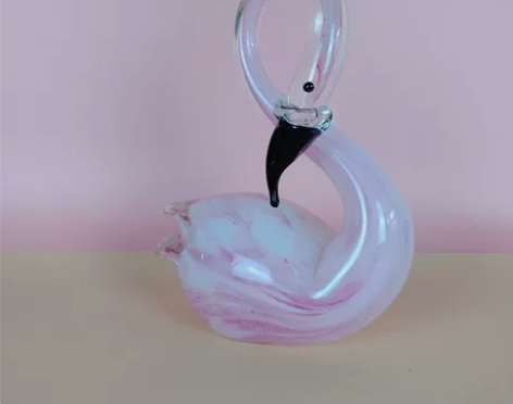 琉璃火烈鸟一只琉璃摆件工艺品家居装饰品软装...