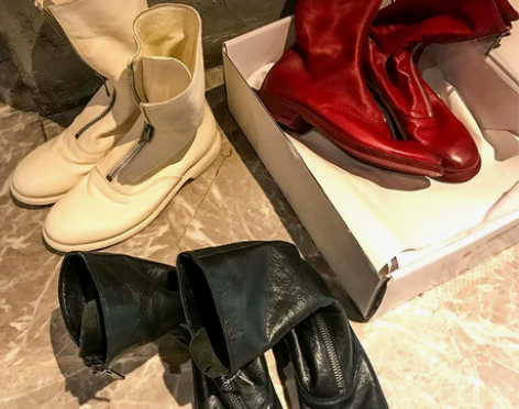 马皮origin+guidi靴女310短靴...