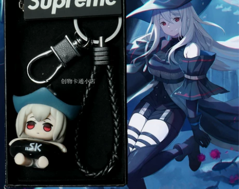 卡通动漫可爱钥匙扣明日方舟二次元斯凯蒂周边...