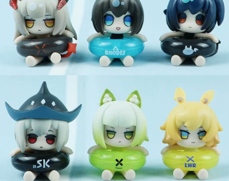 明日方舟游戏手办周边手办Q版泳装泳圈可爱娃...