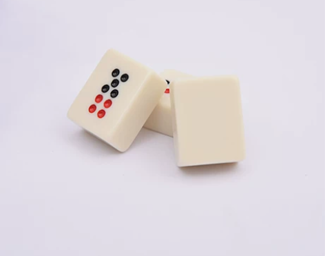 ?乳白牌九象牙黄色米白小天九顶牛骨牌亚克力...