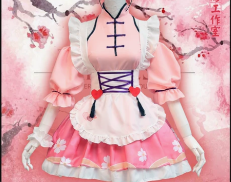 小乔同人女仆装(L码)+鞋子(35码)+小...