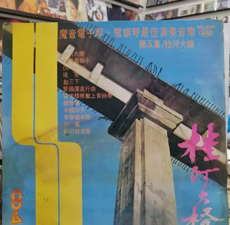 桂河大桥LP 黑胶唱片 碟面近95新 划痕...
