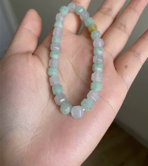 （可出）翡翠方糖手链手串 直播间扣来的，5...