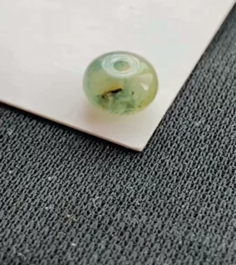 黄翡飘花鼓珠 尺寸：7.3/4.5mm[树...