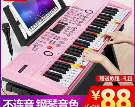 乐臣61键多功能专业电子琴便携式初学者成年...