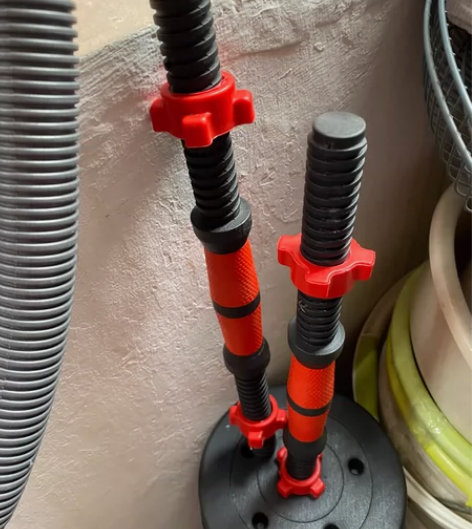 环保杠铃片 有包胶哑铃片清仓配重片大孔5c...