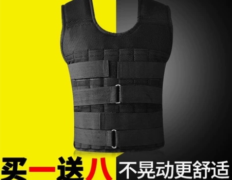 负重背心男绑腿沙袋装备全套沙包跑步可调节沙...