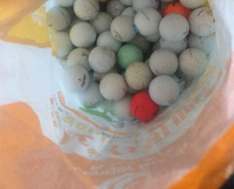 高尔夫杂球50颗二手高尔夫球，适合新手练球...