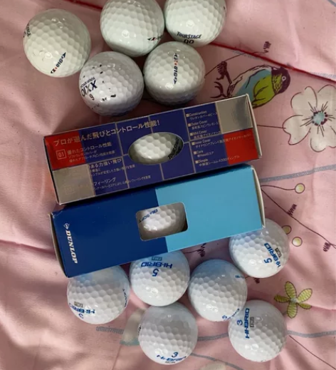 高尔夫球6个全新的，11个用过的 感兴趣的...