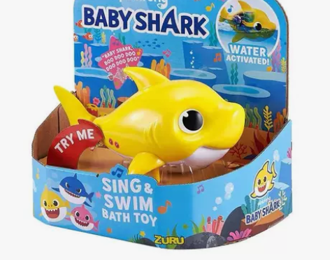 BabyShark鲨鱼宝宝洗澡玩具婴儿冲凉...