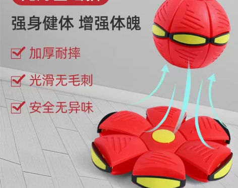弹力踩踩球变形飞碟球脚踩变形发光弹跳球儿童...