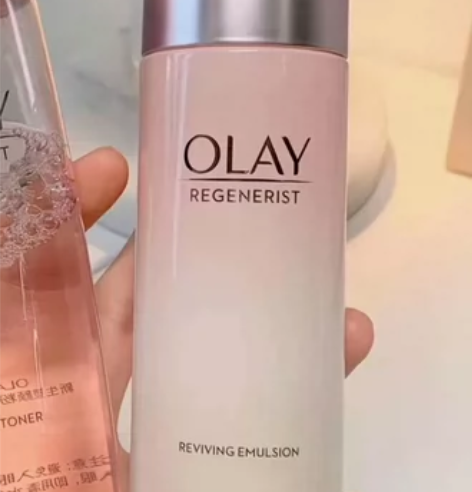 OLAY olay桃花乳 新生塑颜粉璨精华...