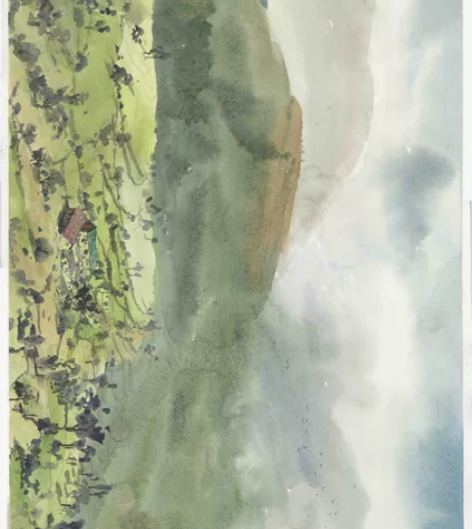 8k风景色彩山水水彩满百包邮画画色彩画现货...