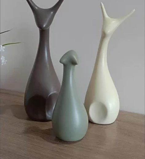 北欧简约陶瓷工艺品客厅酒柜装饰品摆件 线下...