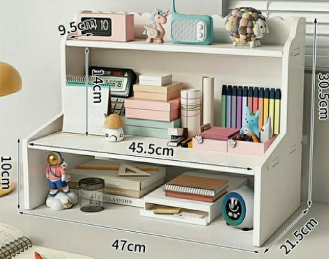 全新便宜好用简约风桌面双层置物架收纳架学生...