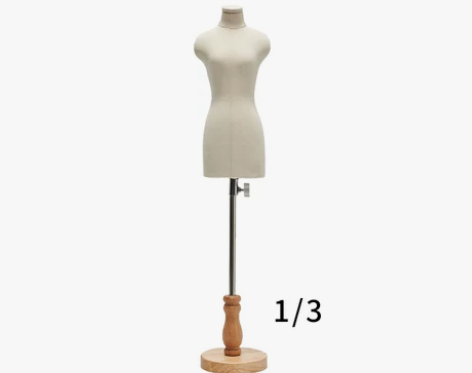 新款迷你小人台立体裁剪女学生服装设计道具模...