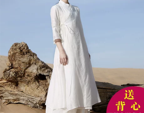 服装中式 中国风汉服改良版禅服女仙气茶服佛...