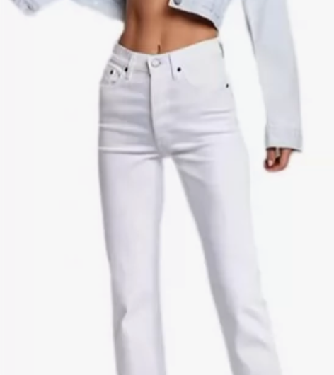 全新白色*加拿大本土品牌-丹宁牛仔裤（De...