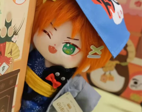 【出】出月永雷欧双虎牙棉花娃娃，全新未拆，...