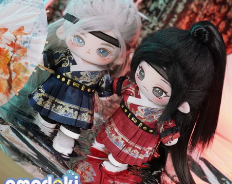 20cm棉花娃衣古装飞鱼服古风套装