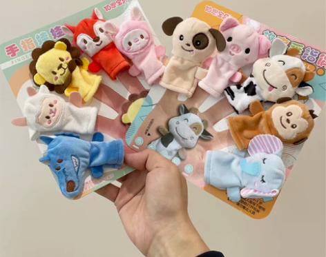 幼儿园故事教具宝宝手偶玩具儿童早教布偶动物...