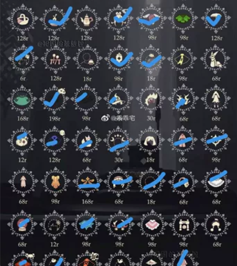 光遇华渠武士裤蝙蝠斗走中 全图毕业 晨岛+...