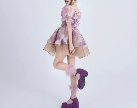 11SHOP97 蓬蓬裙连衣裙夏季辣妹扎染...