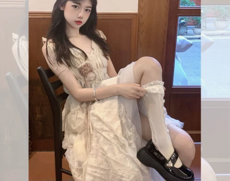 法式仙气公主风吊带连衣裙仙气超仙森系女夏季...