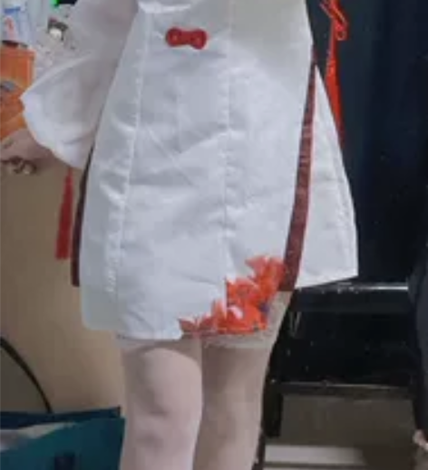 不知火cos 裙子+配饰+假发+一把扇子和...