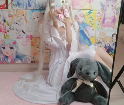 春日野穹洋装cos l码标价包括c服本体+...