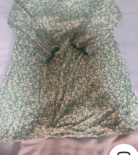 纯棉 女童外贸田园小碎花上衣连衣裙 北欧简...