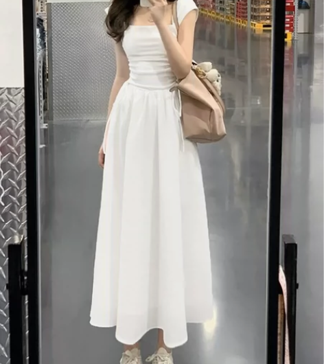 Lienni2022夏季新款极简风高腰显瘦...