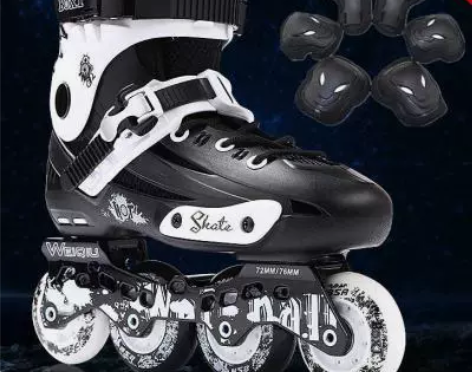 5766溜冰鞋成人男女轮滑鞋成人单排旱冰鞋...