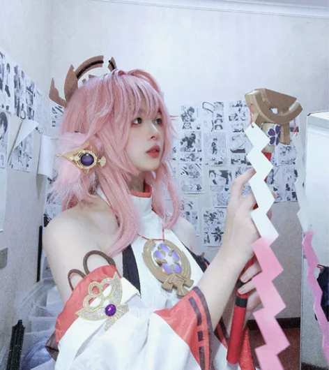 次元依八重神子大全套 定制耳朵+cos服+...