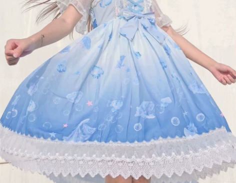 【lolita】暴躁老姐家海洋生物 渐变蓝...