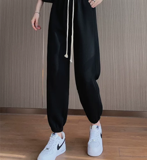 休闲裤女 休闲裤子黑色运动裤女2023夏季...