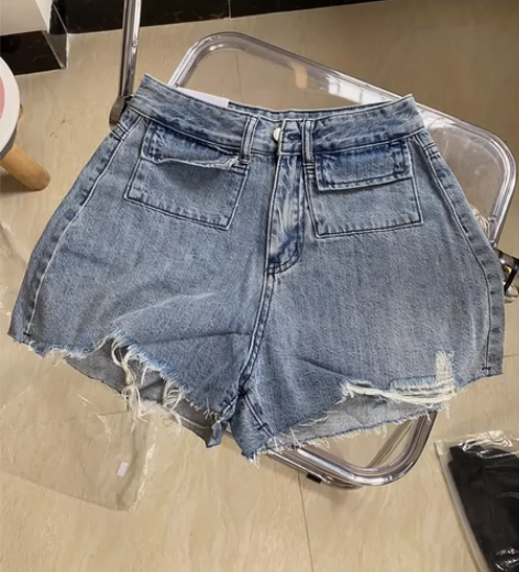 毛边短裤女装短裤吊牌还在没开扭扣新的 感兴...