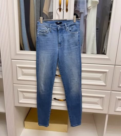 7 For All Mankind女紧身牛...