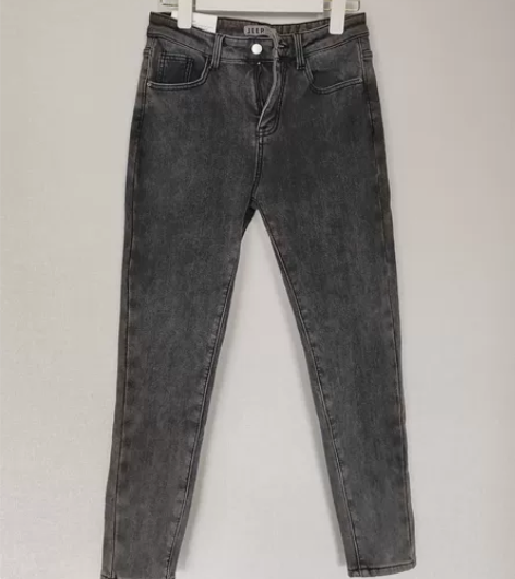 全新吉普加绒加厚牛仔裤保暖铅笔小脚裤冬季新...