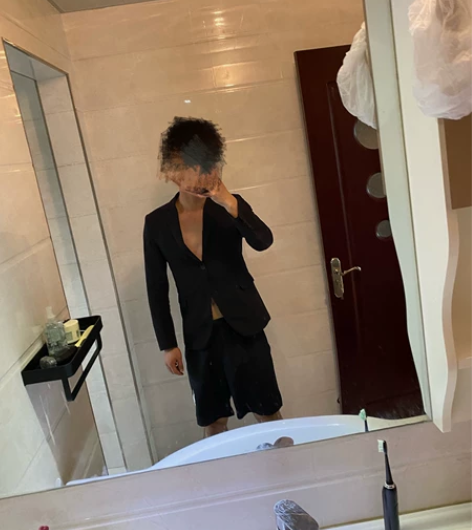 男士修身西装上衣 比较旧了 适合165-1...