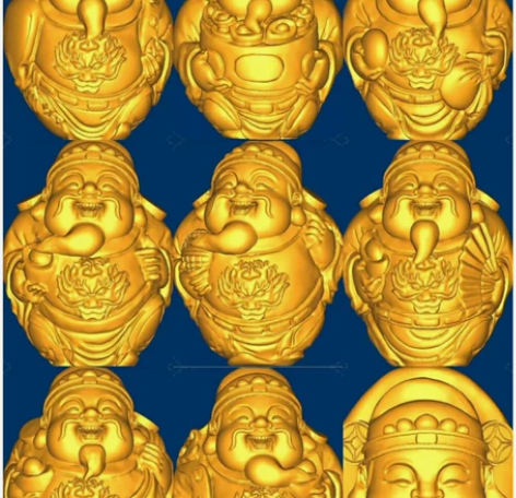 玉雕可爱龙财神STL，虚拟产品，有复制性，...