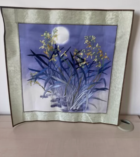 苏州刺绣成品客厅装饰画苏绣牡丹工艺品湘绣手...