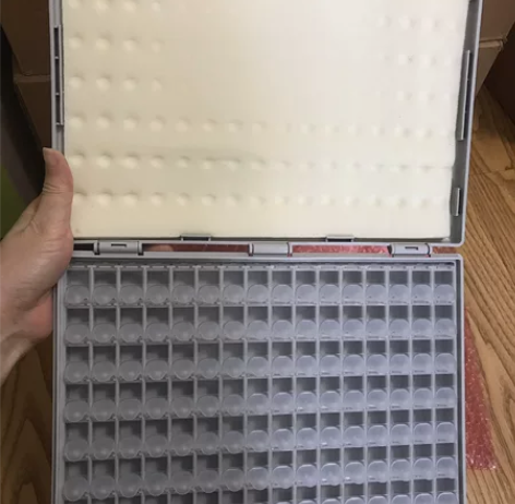 SMT贴片元件盒128格 电容电阻样品盒收...