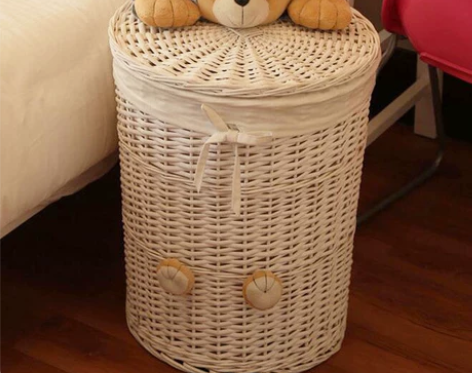 【凉秋季价】藤编脏衣篮玩具收纳箱家用脏衣服...
